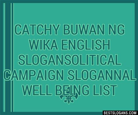slogan wika|100+ Best and Catchy Buwan NG Wika Slogans.